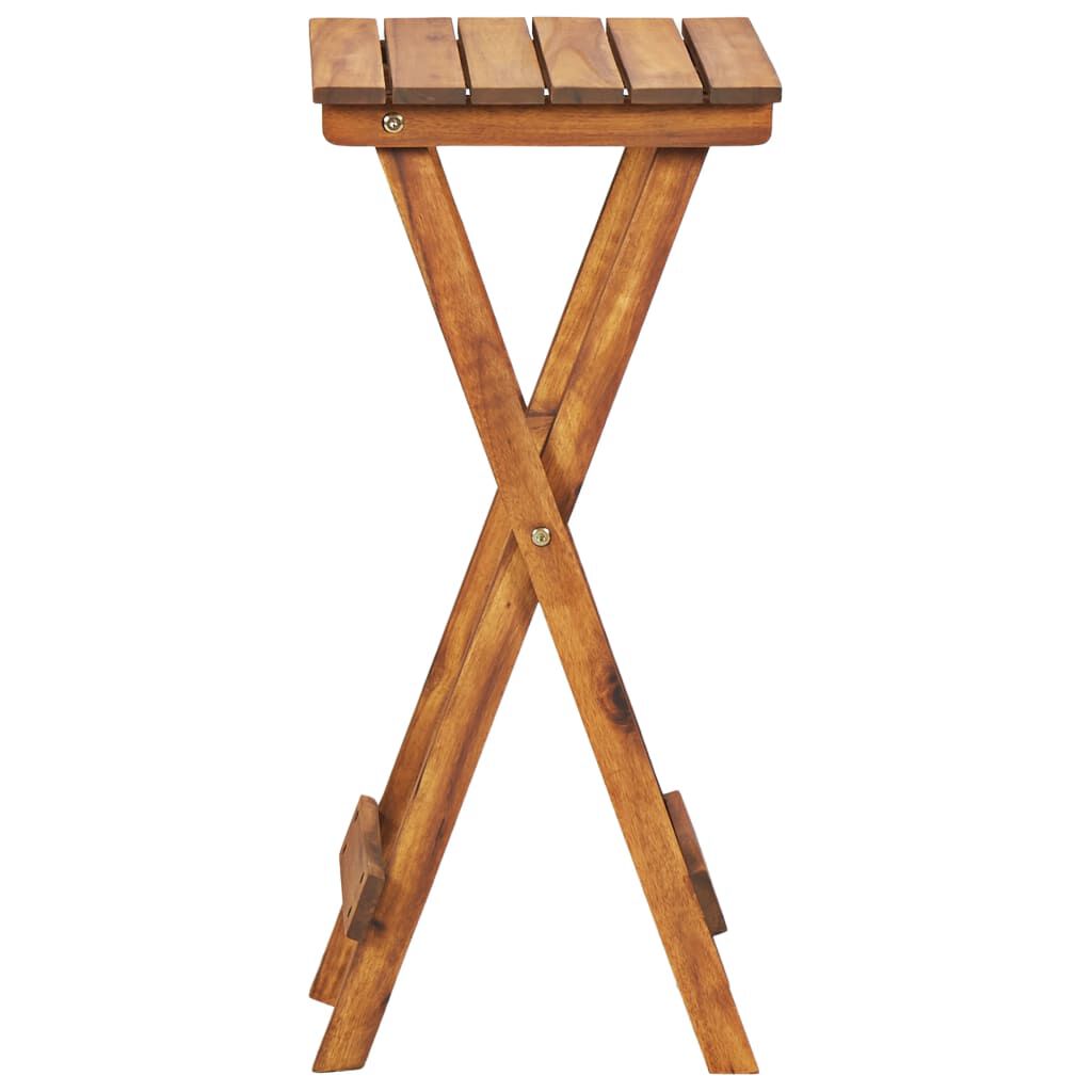 vidaXL حامل نباتات 30×30×76 سم خشب أكاسيا صلب