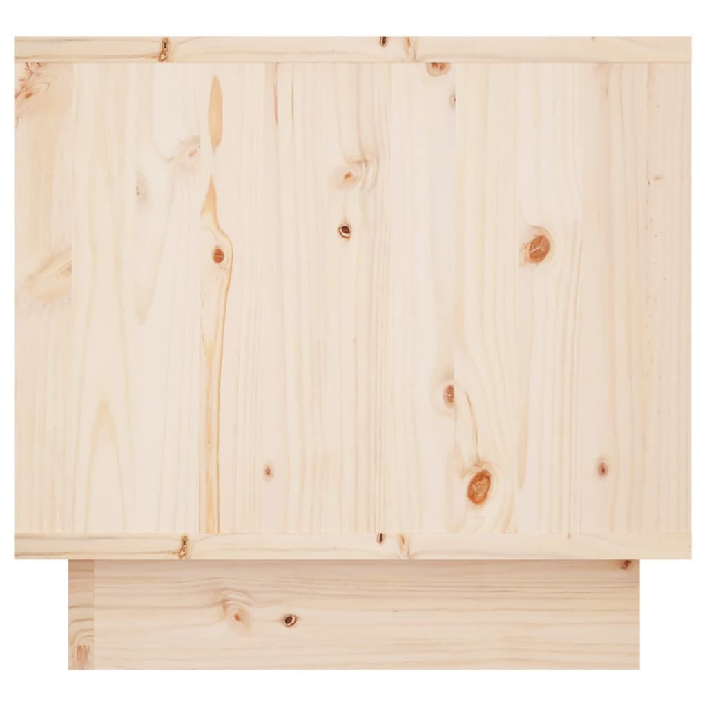 vidaXL خزانات جانب السرير 2 ق 35×34×32 سم خشب صنوبر صلب