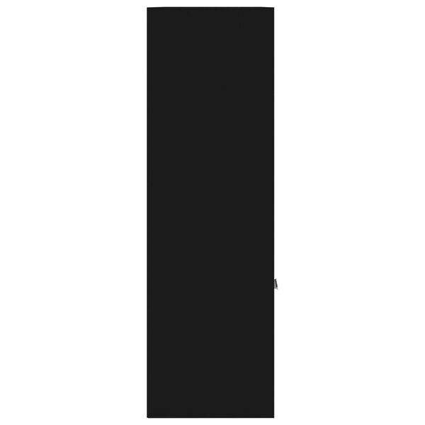 vidaXL خزانة كتب لون أسود 98×30×98 سم خشب صناعي