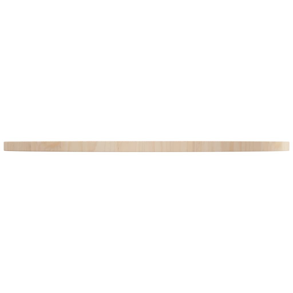vidaXL سطح طاولة قطر 2,5x80 سم خشب صنوبر صلب