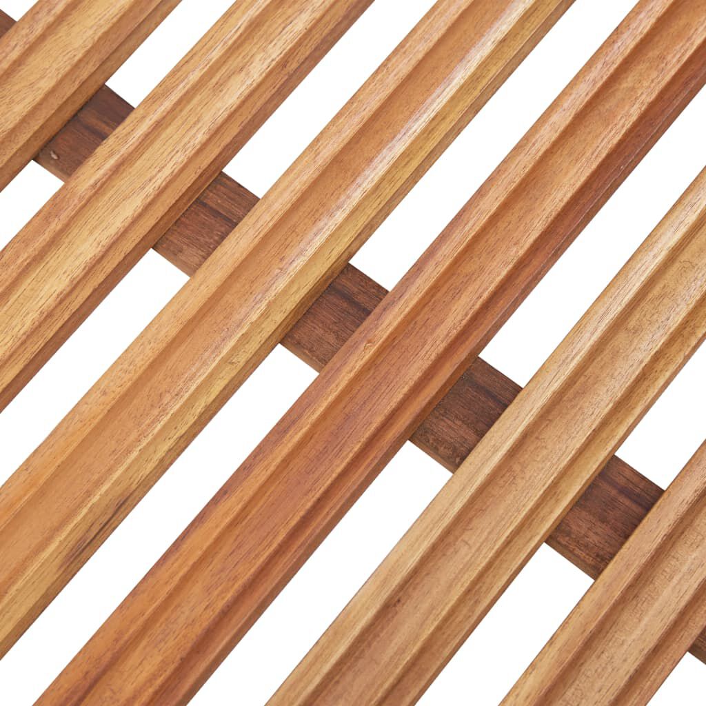 vidaXL سجادات حمام 2 ق خشب سنط صلب 56×37 سم