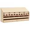 vidaXL عش دجاج 5 حجرات 54x33x117 سم خشب صنوبر صلب