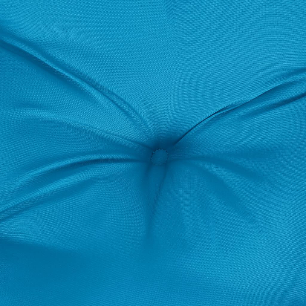 vidaXL وسائد بنش حديقة 2 ق أزرق فاتح 100×50×7 سم قماش أكسفورد