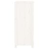 vidaXL خزانة جانبية لون أبيض 80x35x70 سم خشب صنوبر صلب