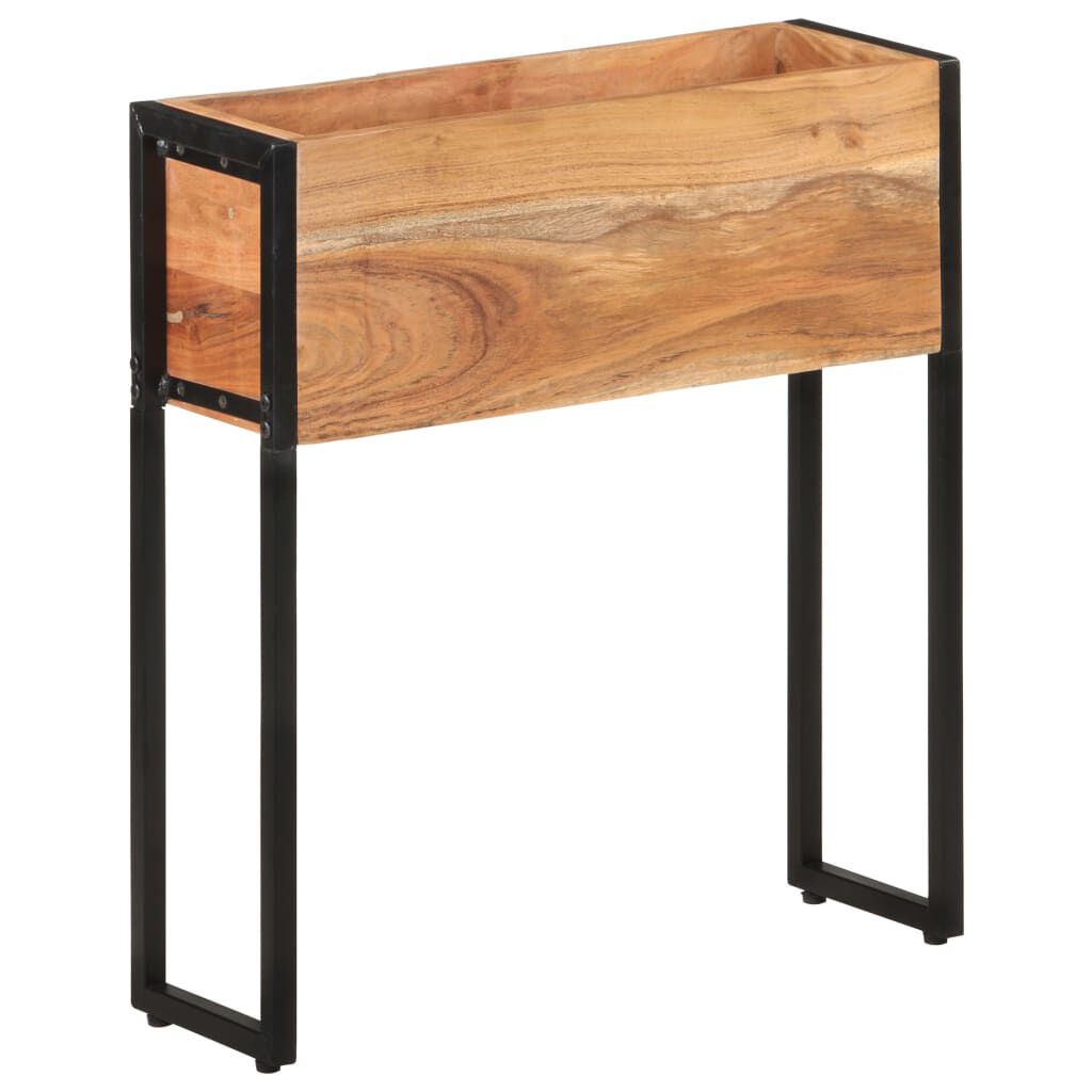 vidaXL حوض زرع 60×20×68 سم خشب أكاسيا صلب