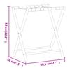 vidaXL حامل أمتعة 58x38x68,5 سم خيزران