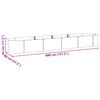 vidaXL حوض حديقة مرتفع 400×80×44 سم فولاذ مجلفن رمادي