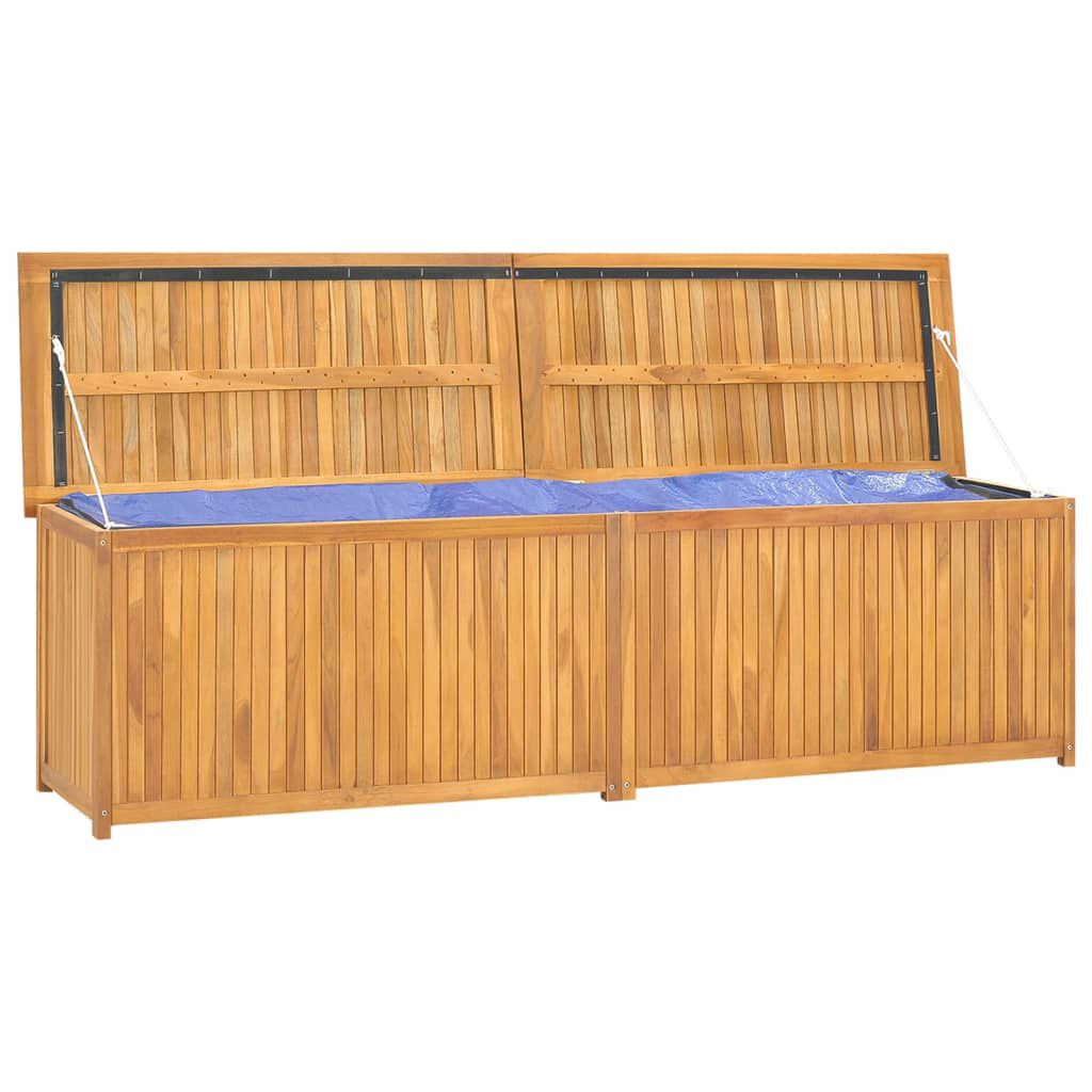 vidaXL صندوق حديقة 200×50×55 سم خشب ساج صلب