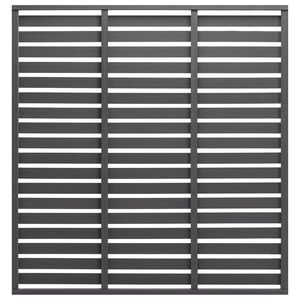 vidaXL لوح سياج 180×180 سم مركب WPC رمادي