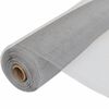 vidaXL حاجز ألومنيوم شبكي 1000x100 سم فضي