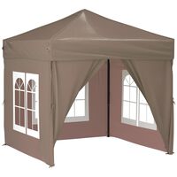 vidaXL خيمة حفلات قابلة للطي مع جدران جانبية طوبي 2x2 م