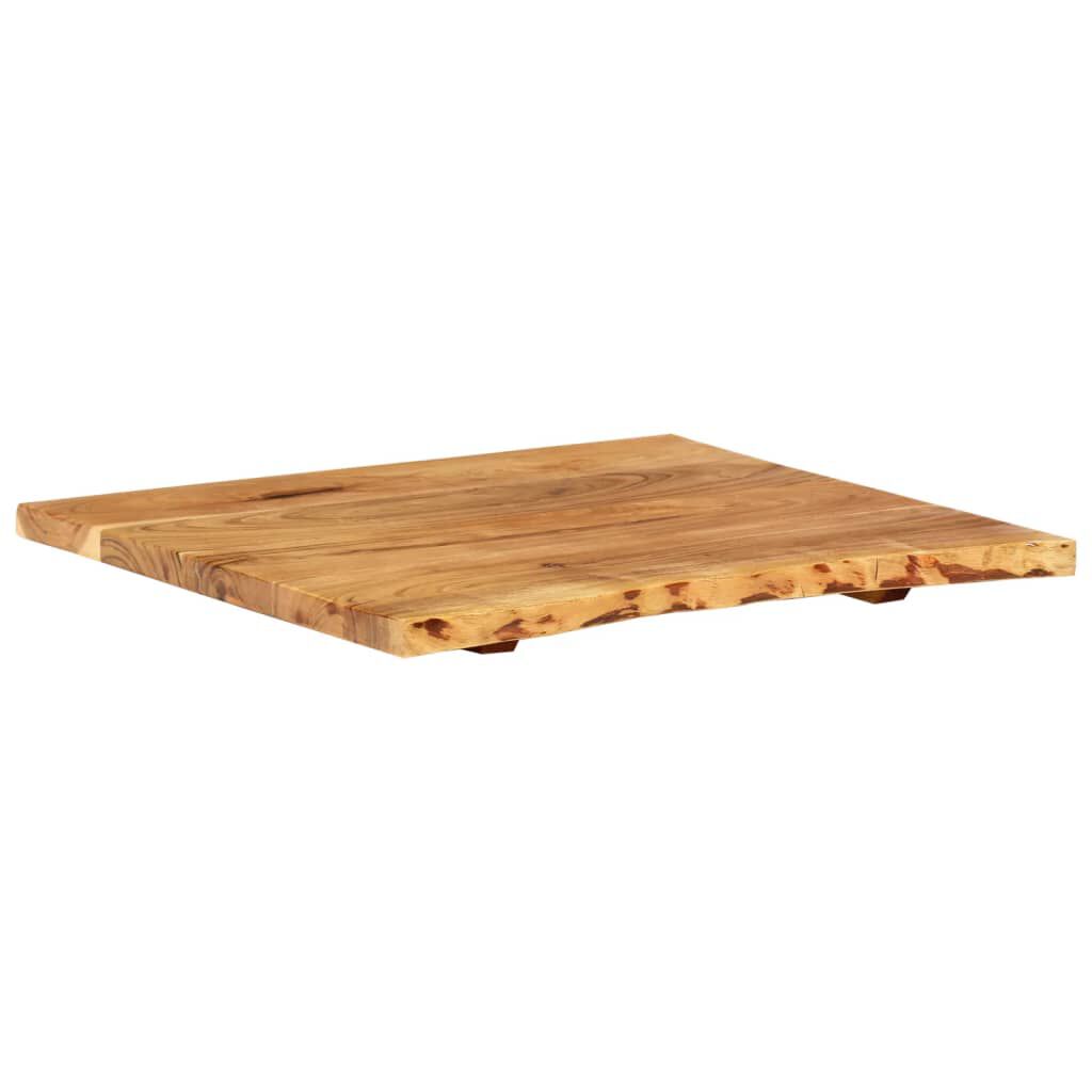 vidaXL سطح حوض حمام خشب أكاسيا صلب 58×55×2.5 سم