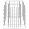 vidaXL حوض جابيون زراعي مرتفع فولاذ مجلفن 50x50x90 سم