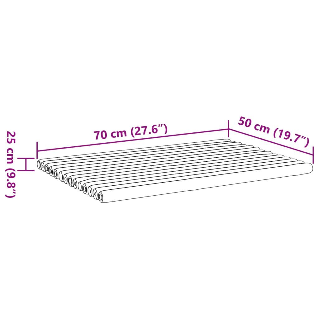 vidaXL سجاد حمام 2 ق 50x70 سم خيزران