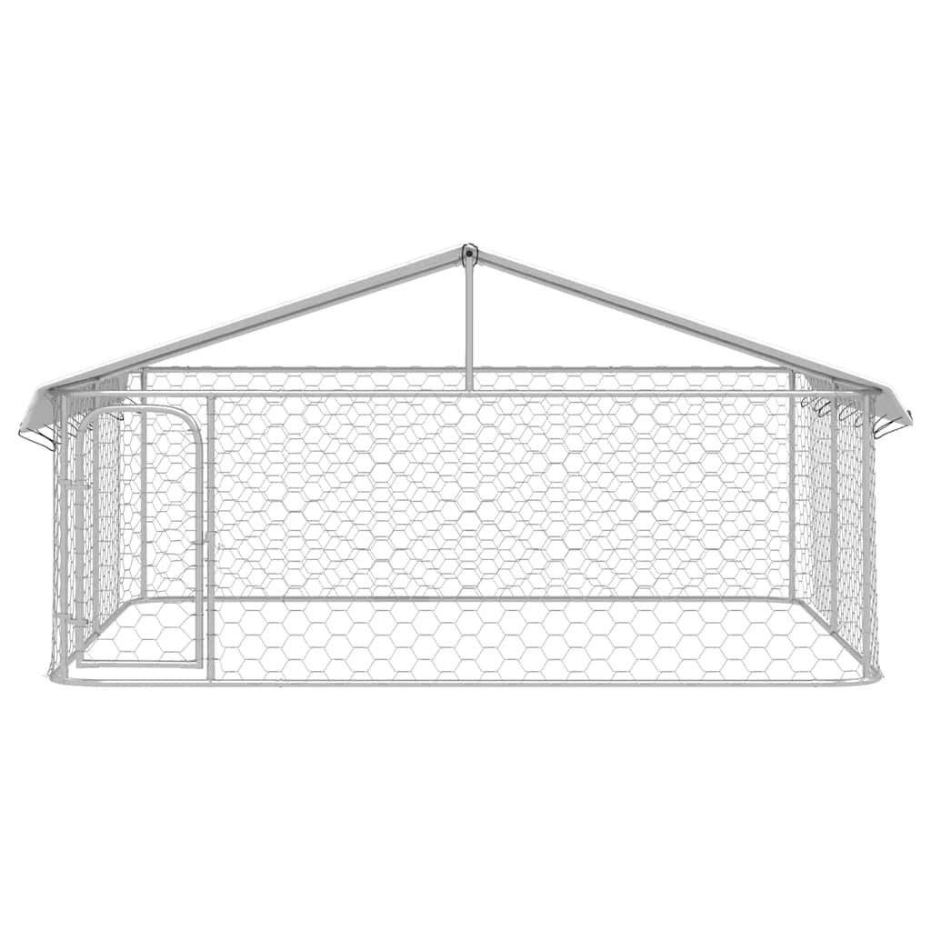 vidaXL منزل كلب خارجي مع سقف 150x300x300 سم