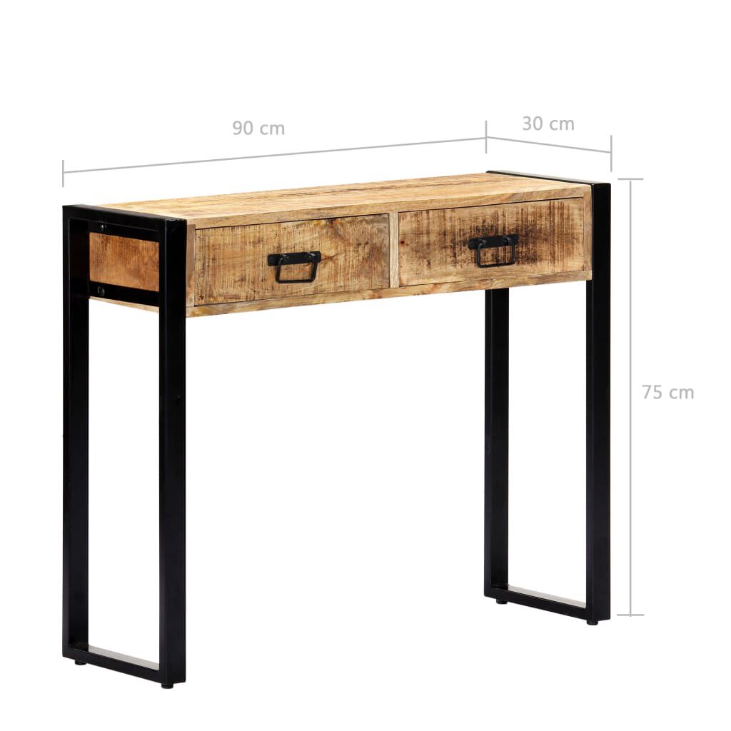 طاولة كونسول 75x30x90 سم خشب مانجو مصمت vidaXL