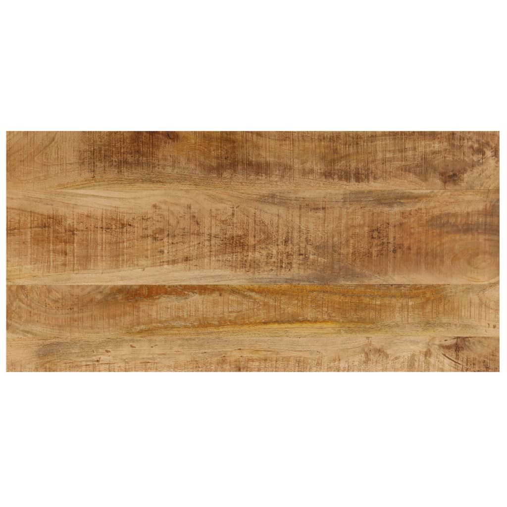 vidaXL طاولة قهوة 100×50×35 سم خشب مانجو صلب وفولاذ