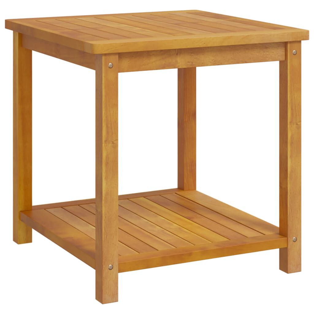 vidaXL طاولة جانبية خشب أكاسيا صلب 45×45×45 سم
