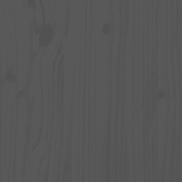 vidaXL إطار سرير دون مرتبة خشب صنوبر صلب 160×200 سم لون رمادي