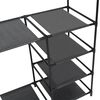 حامل ملابس فولاذ وقماش غير منسوج 158x44x87 سم أسود vidaXL