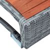 vidaXL سلم حمام سبا رمادي بولي روطان 92×45×25 سم