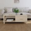 vidaXL طاولة قهوة بني عسلي 100×55×35 سم خشب صنوبر صلب