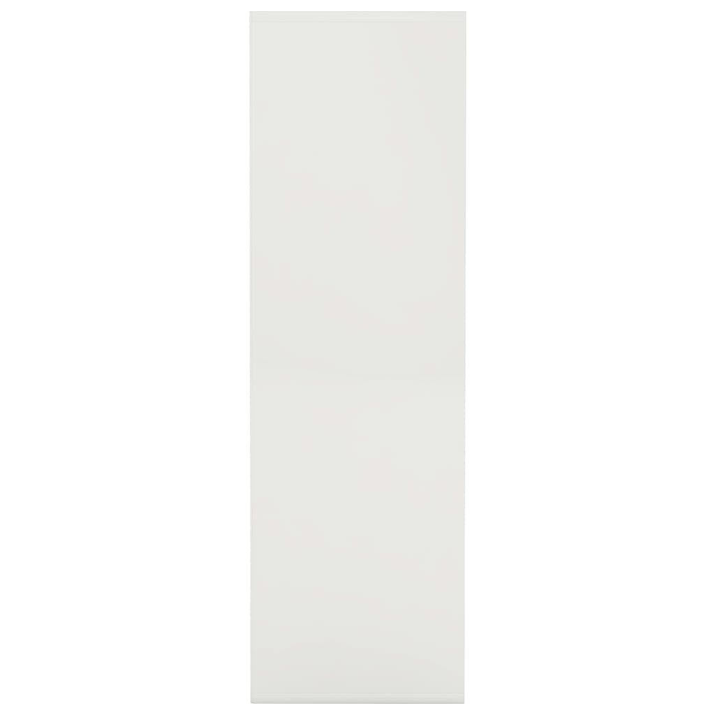 vidaXL خزانة كتب أبيض 98×30×98 سم خشب مضغوط