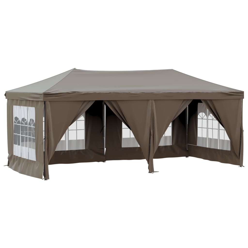 vidaXL خيمة حفلات قابلة للطي مع جدران جانبية طوبي 6x3 م