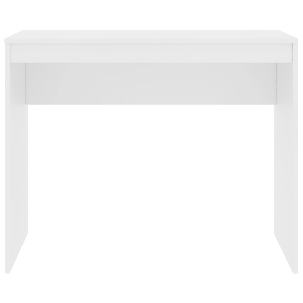vidaXL مكتب أبيض 90×40×72 سم خشب مضغوط