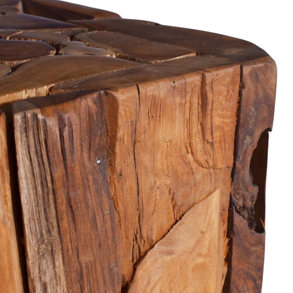 vidaXL طاولة جانبية 30×30×80 سم خشب ساج صلب