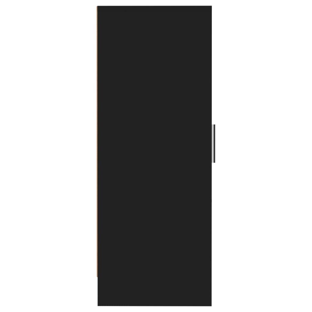vidaXL خزانة أحذية أسود 32×35×92 سم خشب صناعي