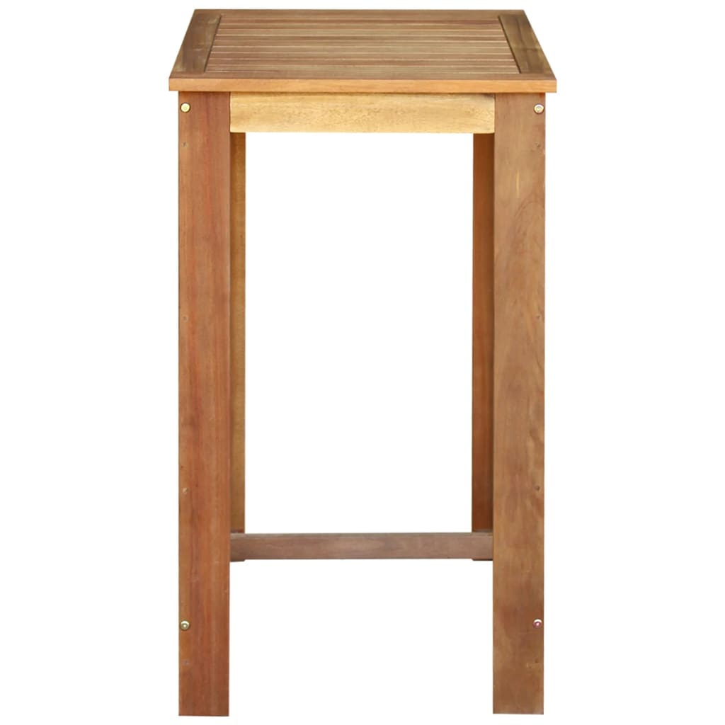 vidaXL طاولة بار خشب أكاسيا صلب 60×60×105 سم