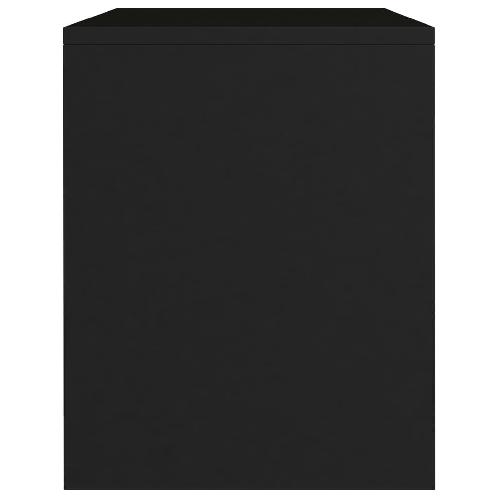 vidaXL خزانة جانب السرير لون أسود 40×30×40 سم خشب صناعي