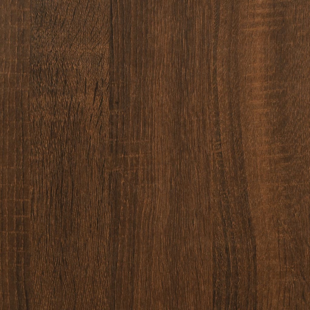 vidaXL خزانة سرير بأرجل معدنية أوك بني 40×35×50 سم