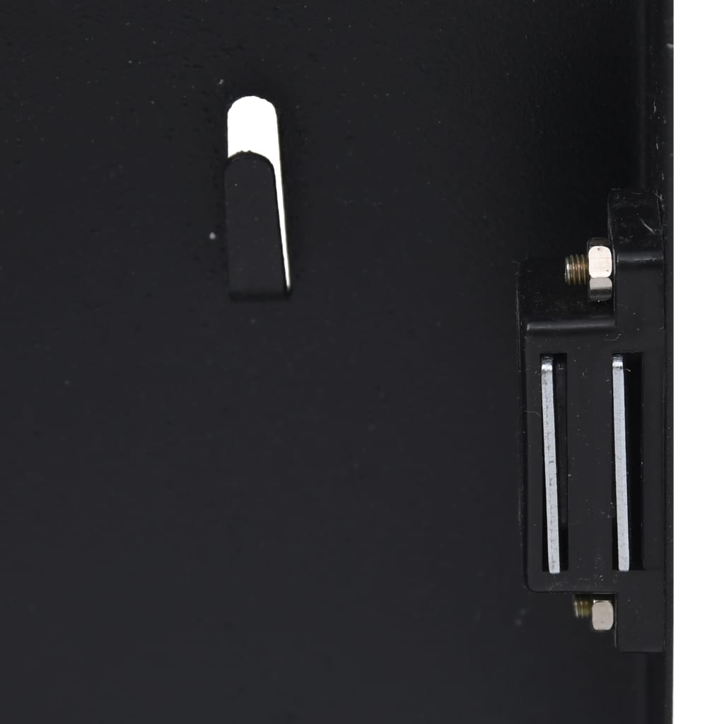 vidaXL صندوق مفاتيح مع لوحة مغناطيسية أسود 35×35×5.5 سم