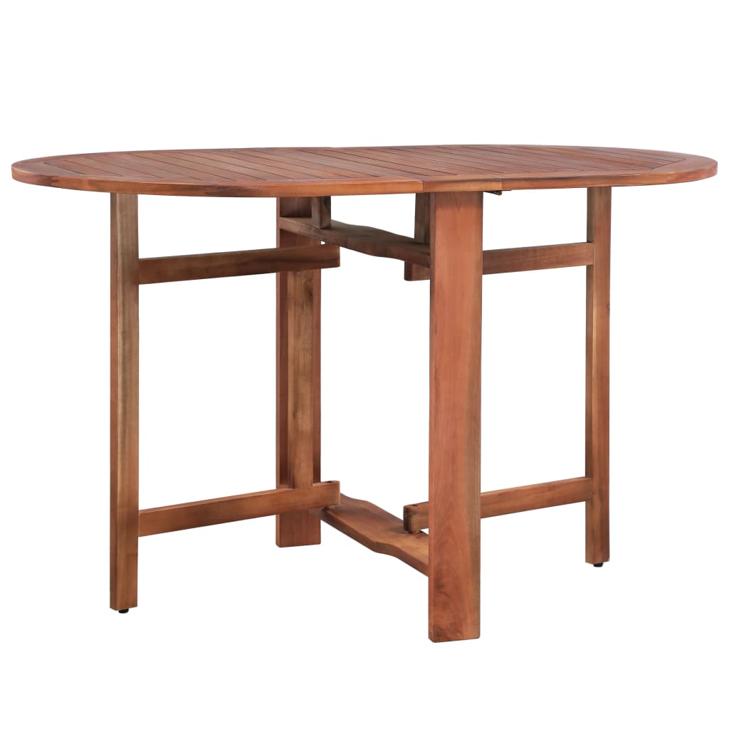 vidaXL طاولة حديقة 120×70×74 سم خشب أكاسيا صلب