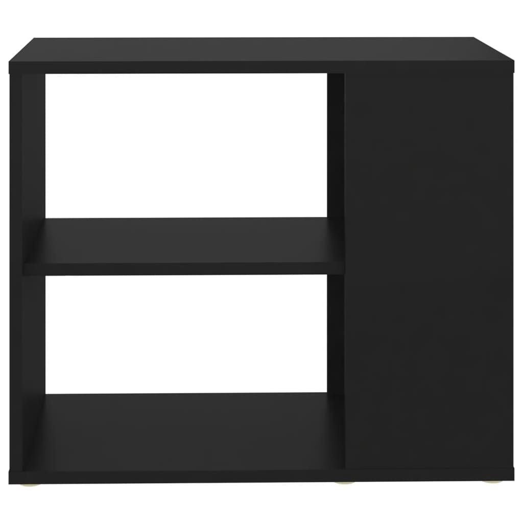 vidaXL خزانة جانبية أسود 60×30×50 سم خشب صناعي