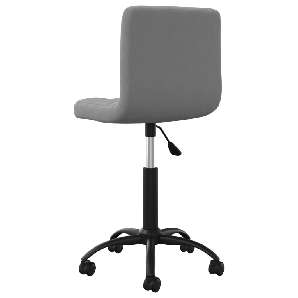 vidaXL كرسي مكتب دوار مخمل رمادي داكن
