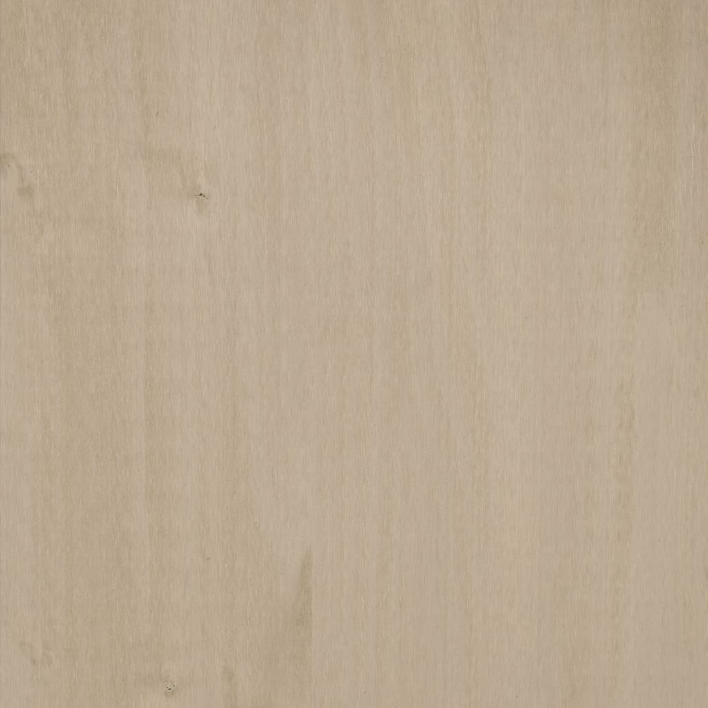 vidaXL خزانة جانب السرير بني عسلي 40×35×44.5 سم خشب صنوبر صلب
