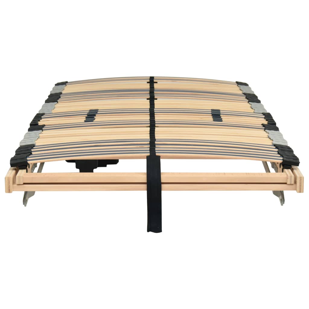vidaXL قاعدة سرير شرائحية كهربائية مع 42 شريحة خشبية 7 مناطق 200x90 سم