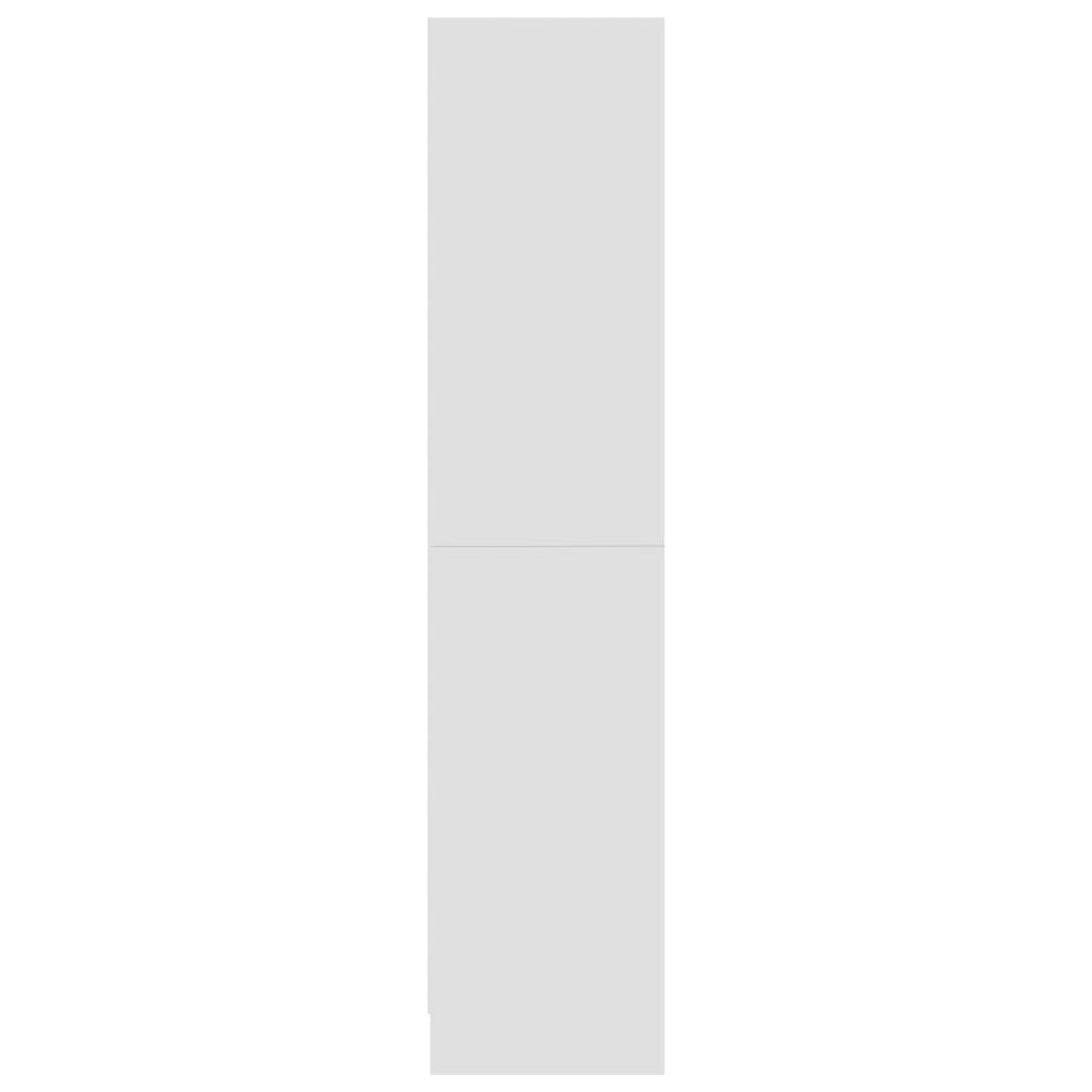 vidaXL خزانة كتب 3 طبقات أبيض 60×24×108 سم خشب حبيبي