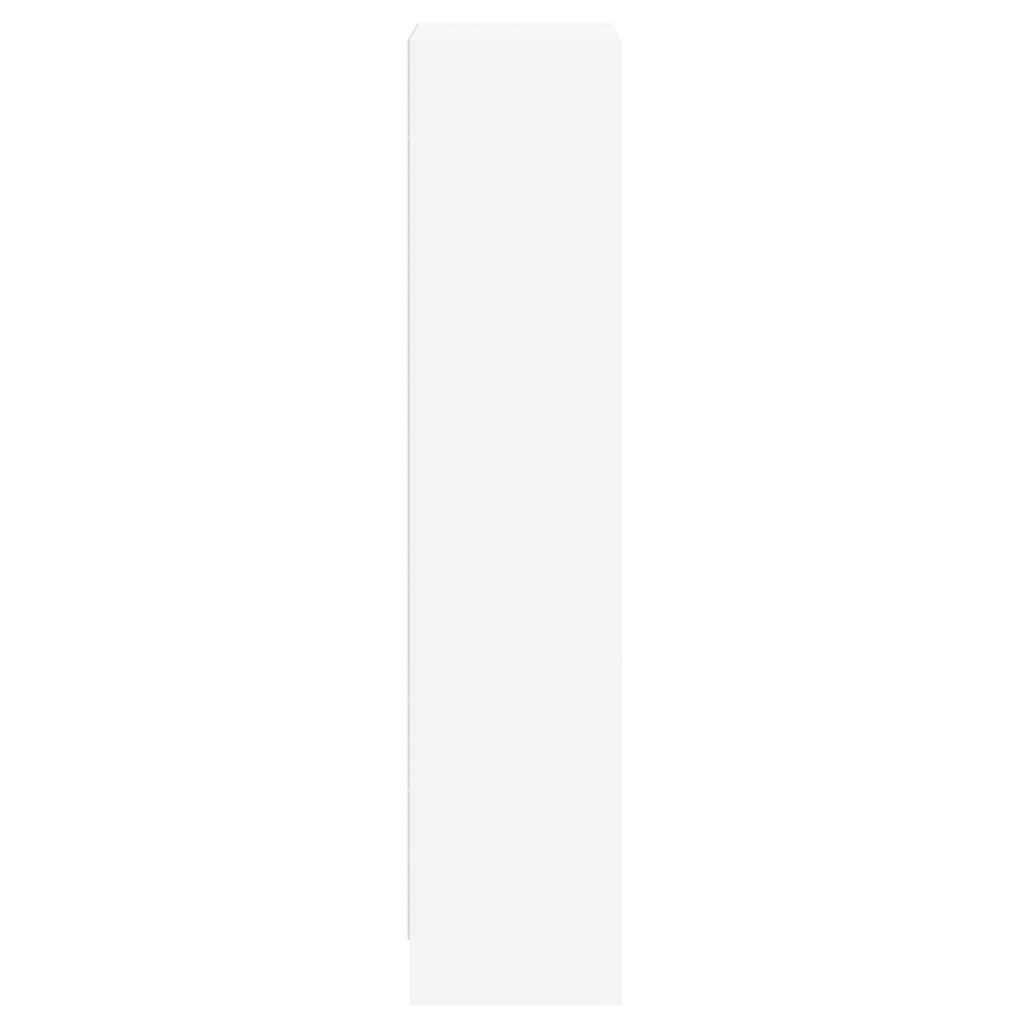 vidaXL خزانة كتب 3 طبقات أبيض 40×24×109 سم خشب صناعي