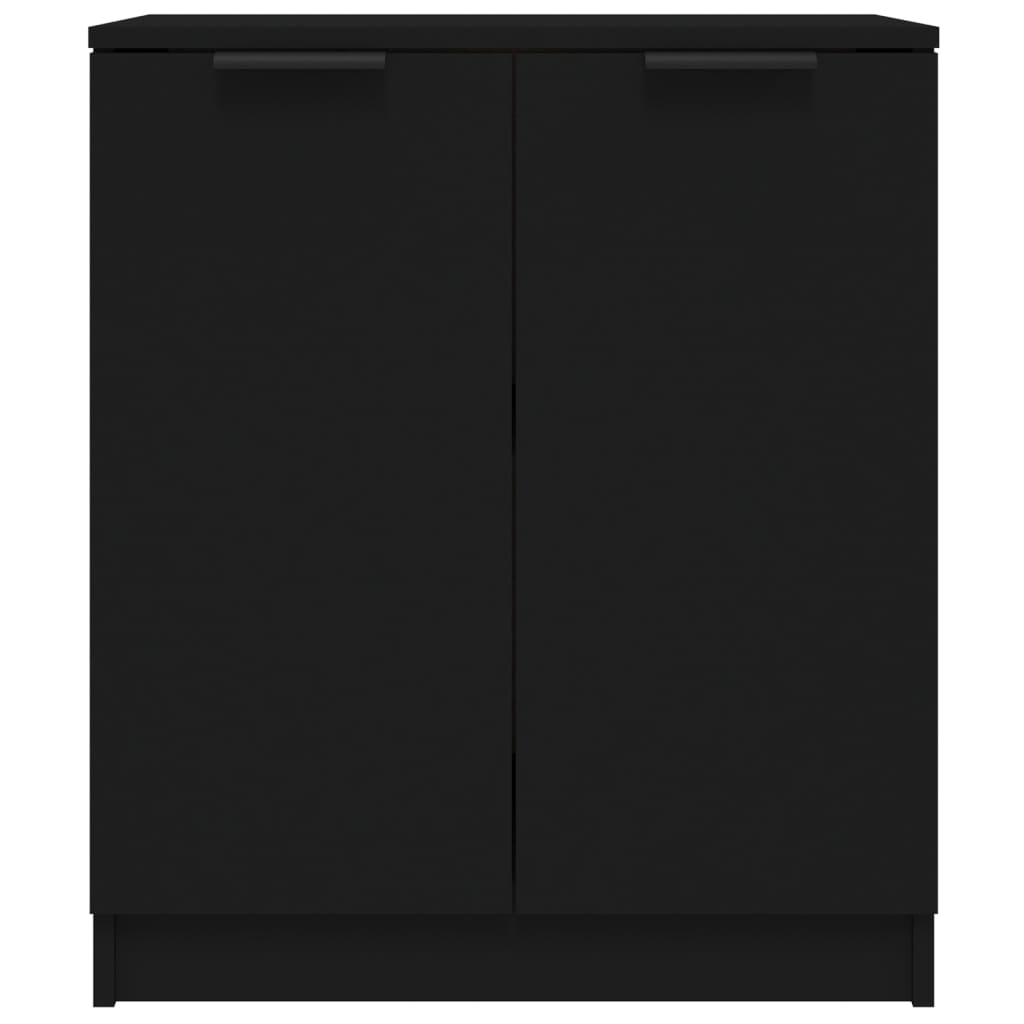 vidaXL خزانات جانبية 2 ق أسود 60×30×70 سم خشب صناعي