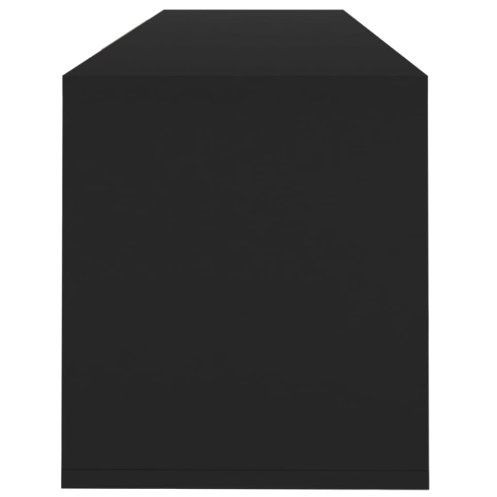 vidaXL خزانة تلفزيون أسود 120×30×40.5 سم خشب صناعي