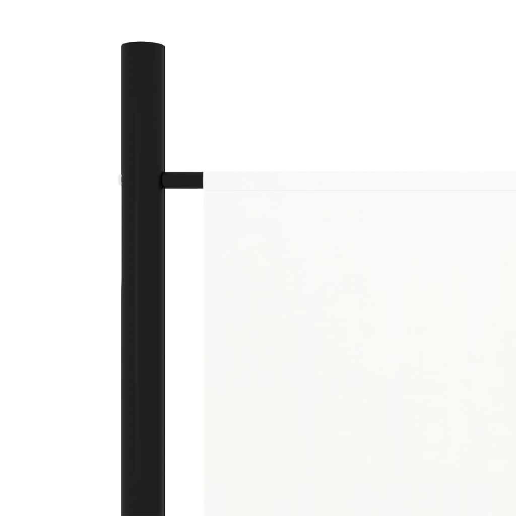 vidaXL مقسم غرفة ذو 4 ألواح أبيض 200×180 سم