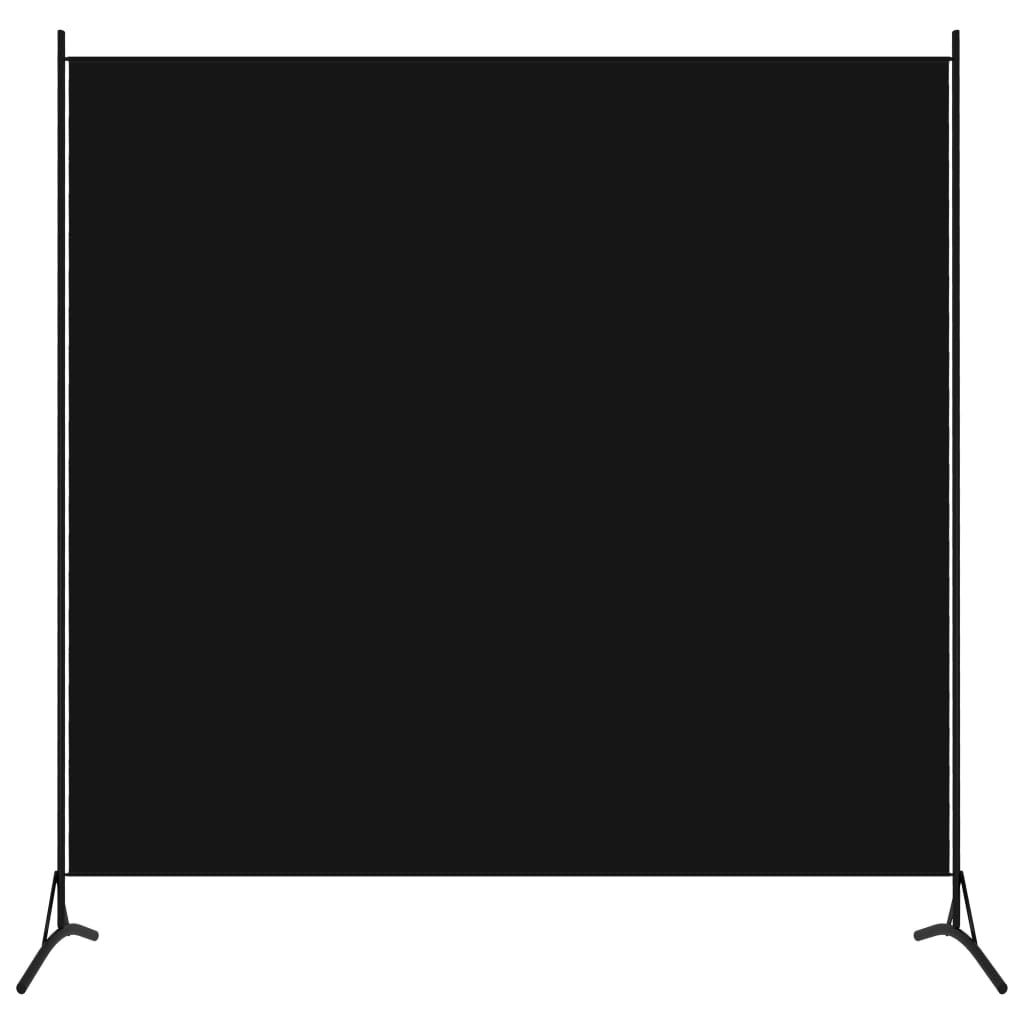 vidaXL مقسم غرفة ذو لوح واحد أسود 175×180 سم
