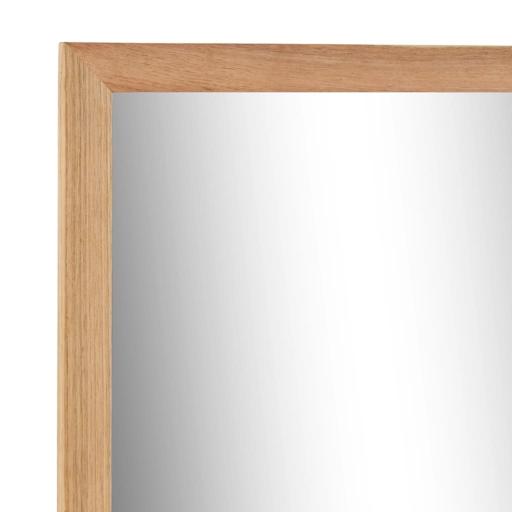 vidaXL مرآة حمام 60×12×62 سم خشب جوز صلب