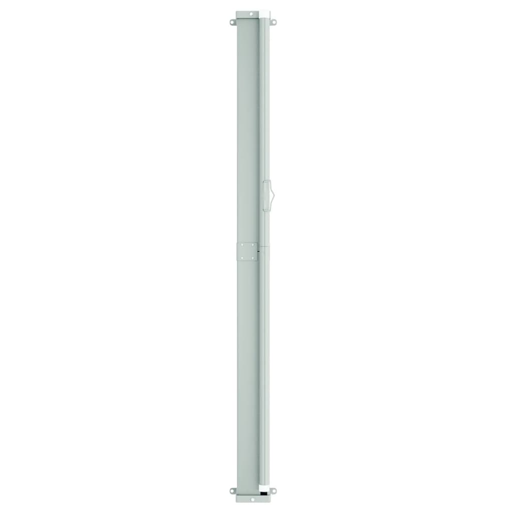 vidaXL مظلة فناء جانبية قابلة للسحب 180×600 سم رمادي