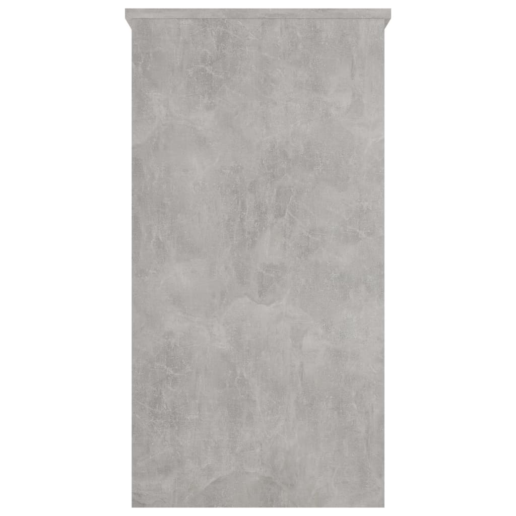 vidaXL مكتب رمادي أسمنتي 80×40×75 سم خشب حبيبي