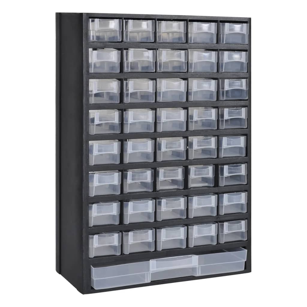 vidaXL عدد 41-درج خزانة تخزين صندوق أدوات 2 ق بلاستيك